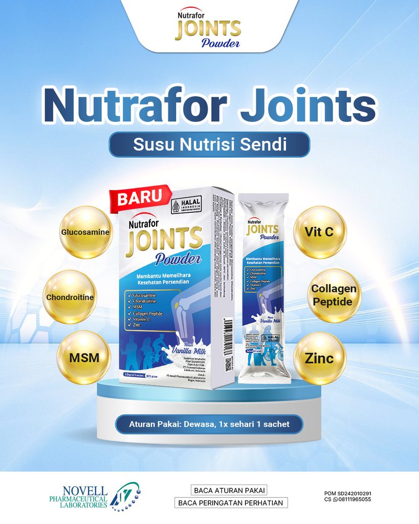 Pelihara Kesehatan Sendi sejak Dini agar Nyaman beraktivitas hingga tua nanti nutrafor joints 1