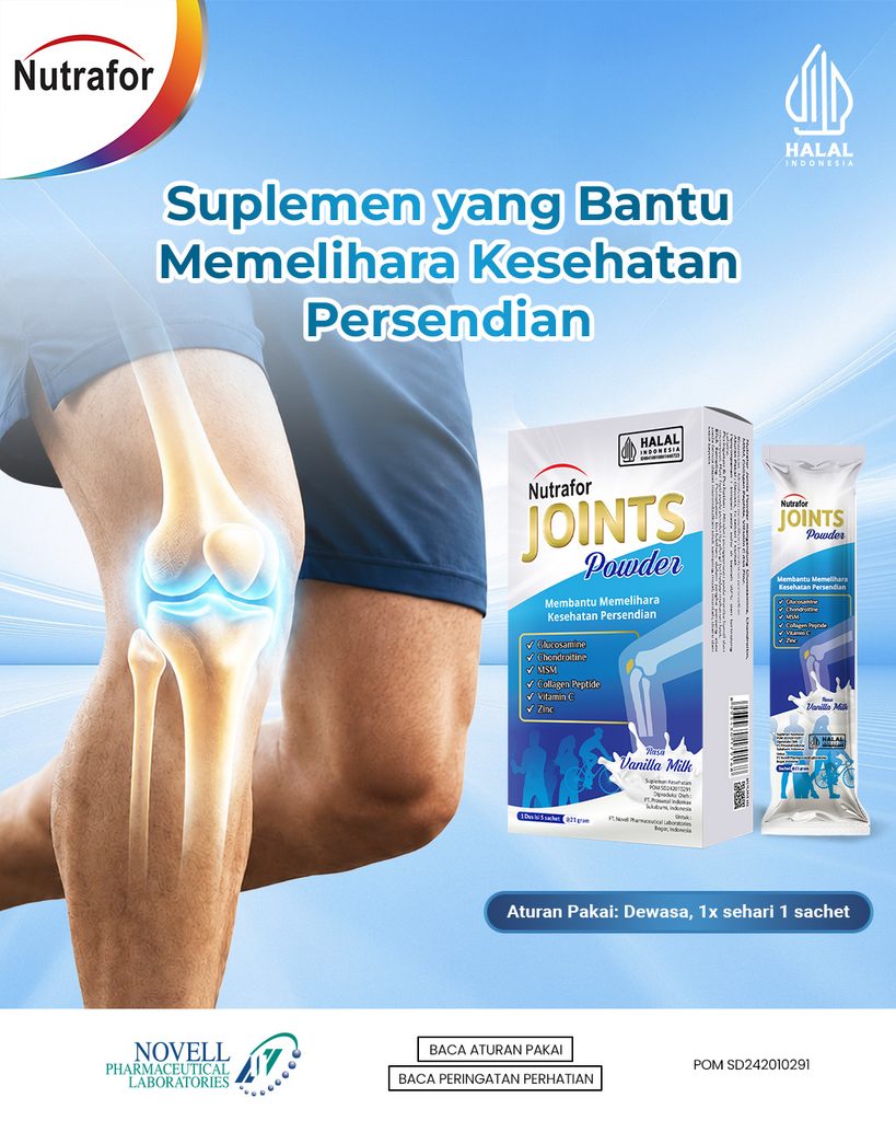 Pelihara Kesehatan Sendi sejak Dini agar Nyaman beraktivitas hingga tua nanti nutrafor joints 2